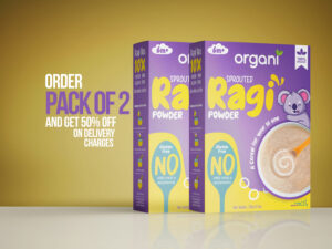 Sprouted Ragi Powder (Pack of 2)