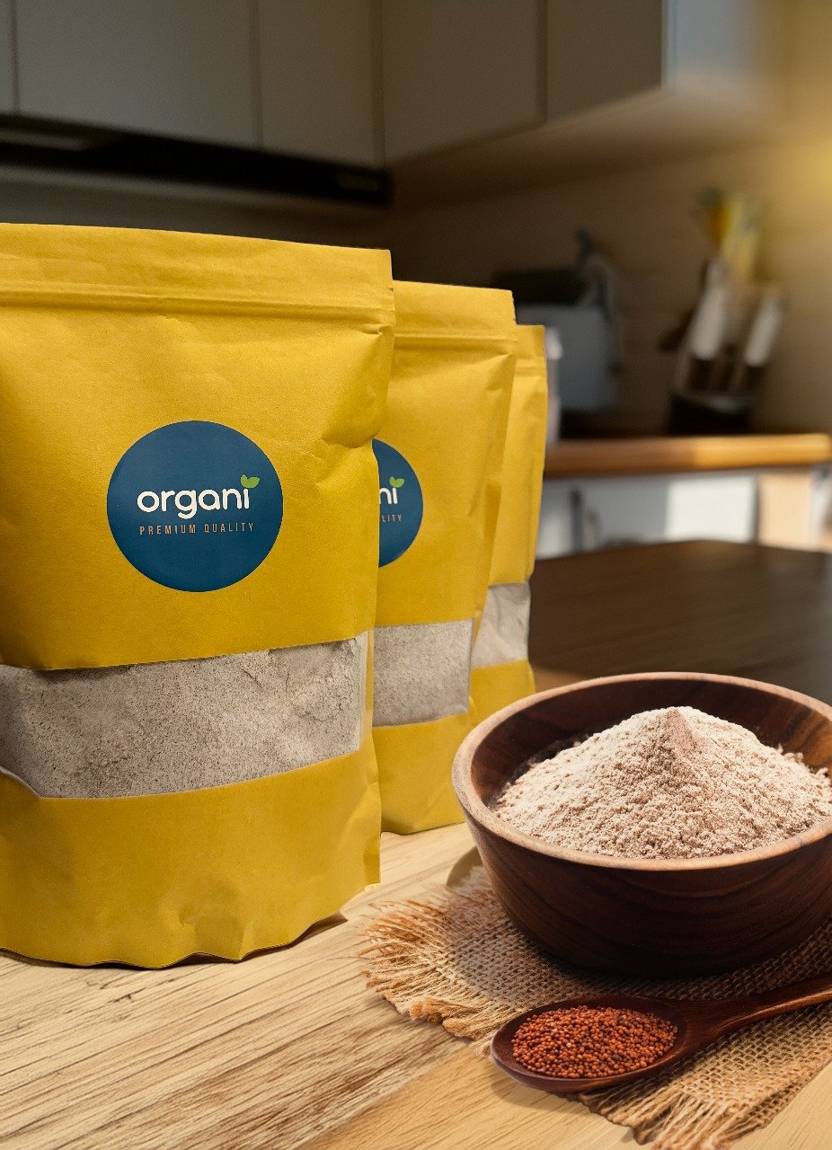 Natural Ragi Flour 1KG – Gluten Free | Calcium Rich | Healthy Atta