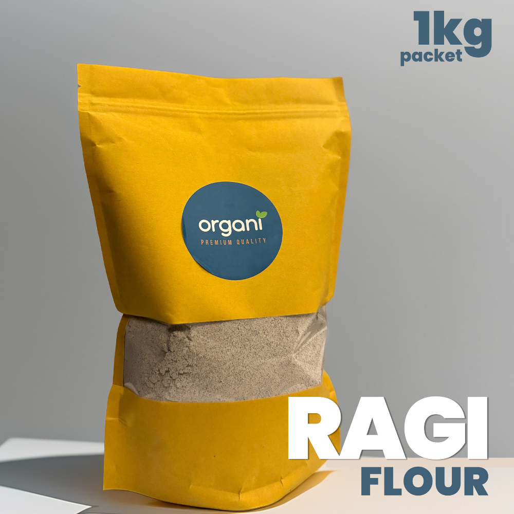 Natural Ragi Flour 1KG – Gluten Free | Calcium Rich | Healthy Atta